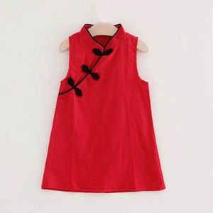 New 2019 Red Vintage style Dress